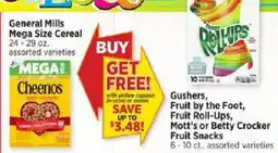 H-E-B General Mills Mega Size Cereal offer