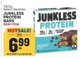 Food Lion Junkless protein bars offer