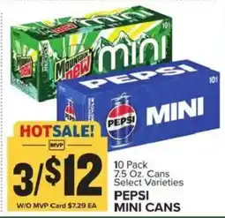 Food Lion Pepsi Mini Cans offer