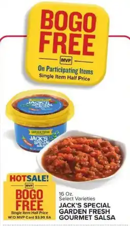 Food Lion Jack's special garden fresh gourmet salsa offer