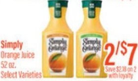 Germantown Fresh Market Simply Orange Juice 52 oz offer