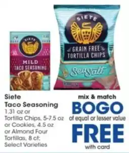 Pick'n Save Siete Taco Seasoning offer