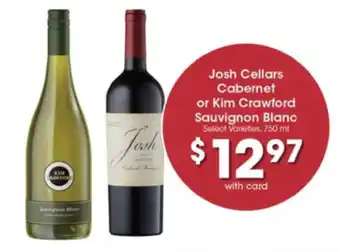 Pick'n Save Josh Cellars Cabernet or Kim Crawford Sauvignon Blanc offer