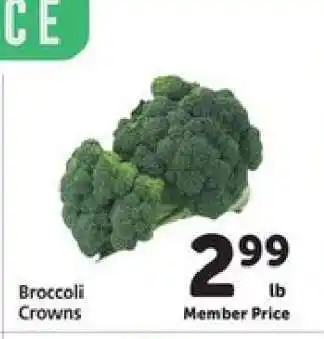 Safeway Broccoli Crowns offer