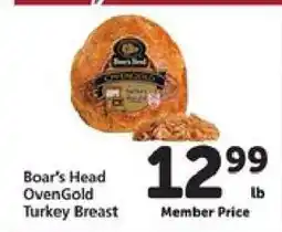 Safeway Boar's Head OvenGold Turkey Breast offer