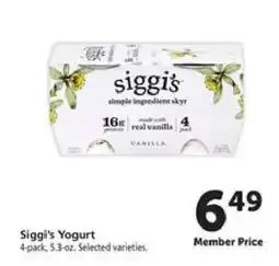 Safeway Siggi's Yogurt offer