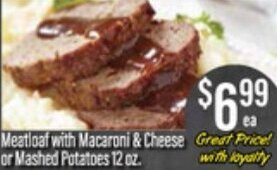 Germantown Fresh Market Meatloaf With Macaroni & Cheese Or Mashed Potatoes 12 oz offer