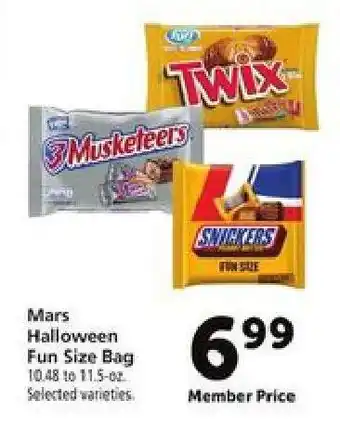 Safeway Mars Halloween Fun Size Bag offer