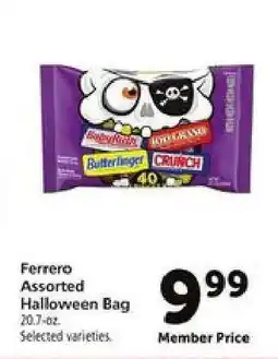 Safeway Ferrero Assorted Halloween Bag offer