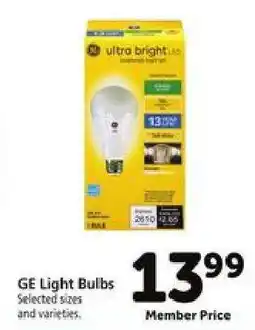 Safeway GE Light Bulbs offer