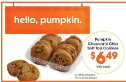 Pick'n Save Pumpkin Chocolate Chip Soft Top Cookies offer