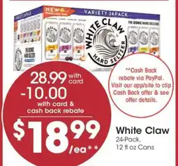 Kroger White Claw offer