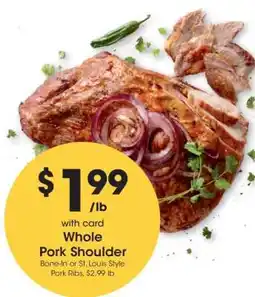 Kroger Whole Pork Shoulder offer