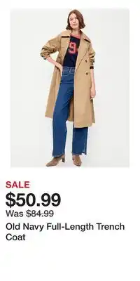 Old Navy Old Navy Full-Length Trench Coat offer