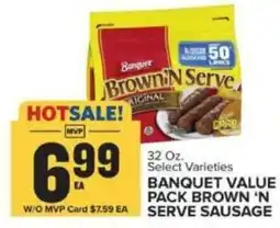 Food Lion Banquet Brown 'N Serve Sausage offer