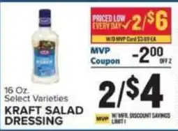 Food Lion Kraft salad dressing offer