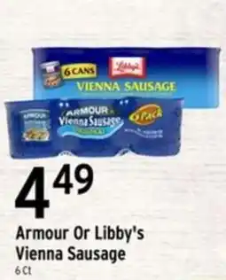 Brookshire's Armour Or Libby's Vienna Sausage offer