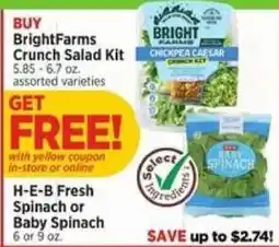 H-E-B Bright Farms Crunch Salad Kit offer