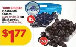 H-E-B Moon Drop Grapes or Blackberries offer