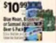 Pioneer Supermarkets Blue Moon, Boddington or Samuel Adams Beer 5 Pack offer