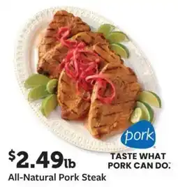 Fareway All-Natural Pork Steak offer