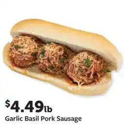 Fareway Garlic Basil Pork Sausage offer