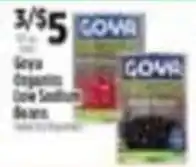 Pioneer Supermarkets Goya organic low sodium beans offer