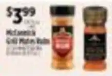 Pioneer Supermarkets McDonald's Grill Mates Rubs offer