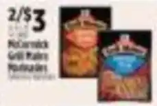 Pioneer Supermarkets McCormick Grill Mates Seasonings offer