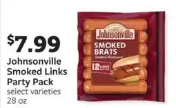 Fareway Johnsonville Smoked Links Party Pack offer