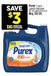 Dollar General Purex liquid laundry detergent offer