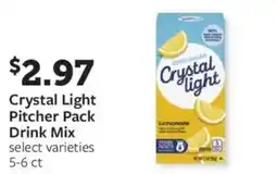 Fareway Crystal Light Pitcher Pack Drink Mix offer