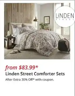 JC Penney Linden Street Comforter Sets offer