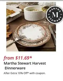 JC Penney Martha Stewart Harvest Dinnerware offer