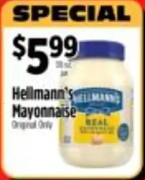Pioneer Supermarkets Hellmann's Mayonnaise offer