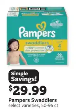 Fareway Pampers Swaddlers offer