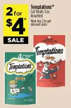 Dollar General Temptations Cat Treats offer