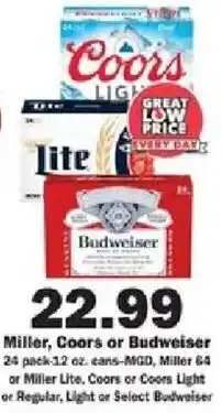 Schnucks Miller, Coors or Budweiser offer
