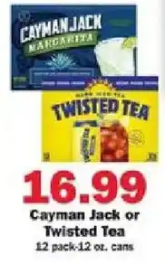 Schnucks Cayman Jack or Twisted Tea offer