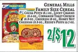 Trade Fair Supermarket General Mills Family Size Cereal offer
