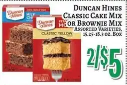 Trade Fair Supermarket Duncan Hines classic cake mix or brownie mix assorted varieties offer