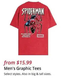 JC Penney Men's Graphic Tees offer
