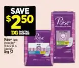 Dollar General Porse incontinence pads offer