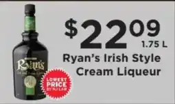 ShopRite Ryan's Irish Style Cream Liqueur offer