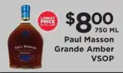 ShopRite Paul Masson Grande Amber VSOP offer
