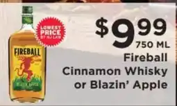 ShopRite Fireball Cinnamon Whisky or Blazin' Apple offer