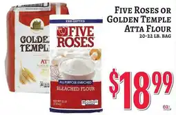 Trade Fair Supermarket Five Roses or Golden Temple Atta Flour offer