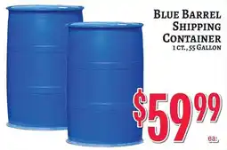 Trade Fair Supermarket Blue Barrel Shipping Container offer