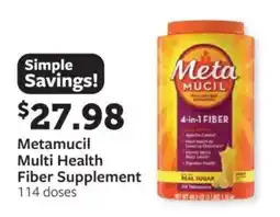 Fareway Metamucil multi health fiber supplement offer