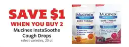 Fareway Mucinex InstaSoothe Cough Drops offer